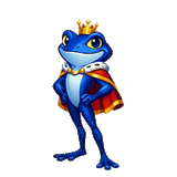 Sapphire frog