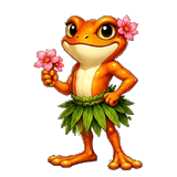 Sunset frog